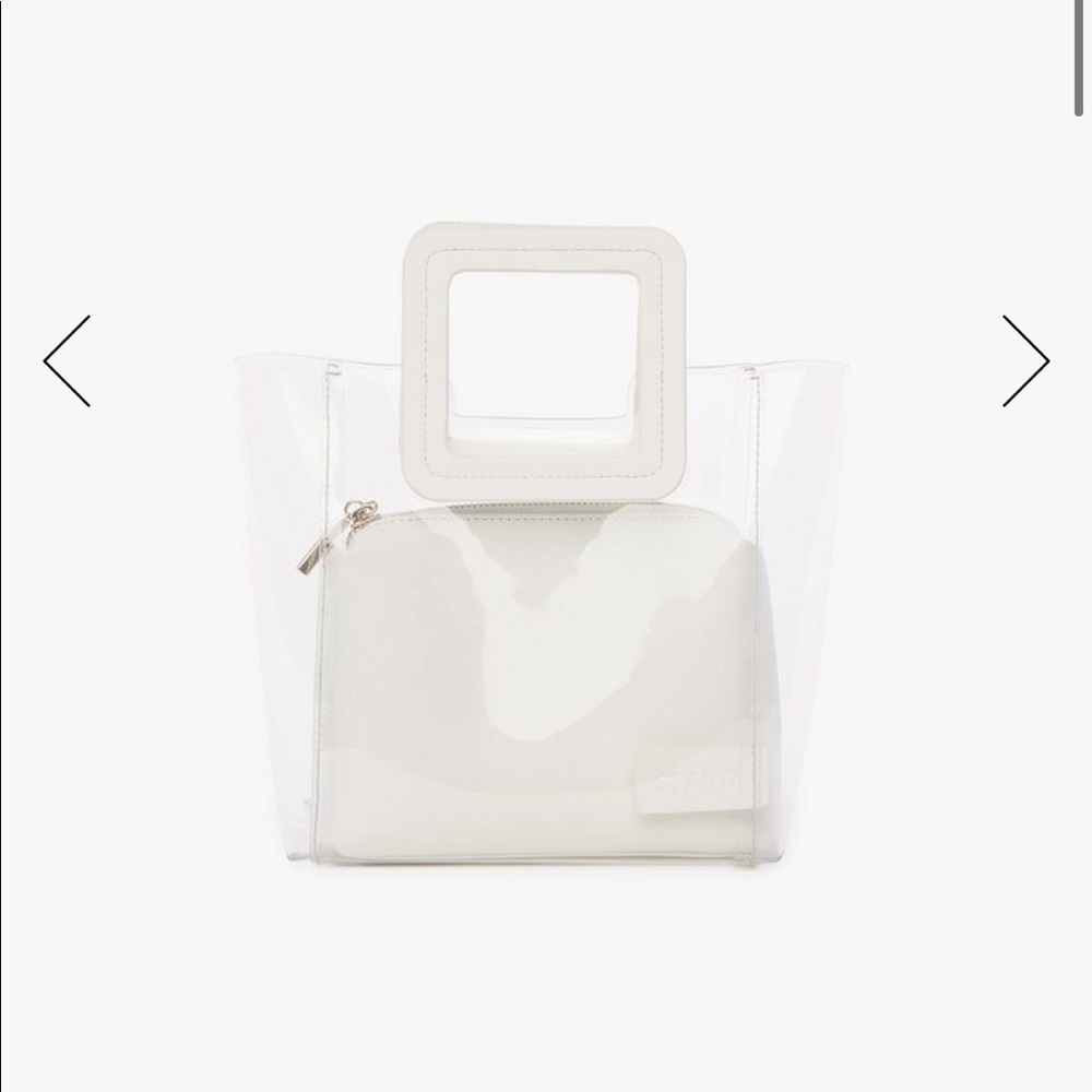 STAUD MINI SHIRLEY BAG | CLEAR WHITE